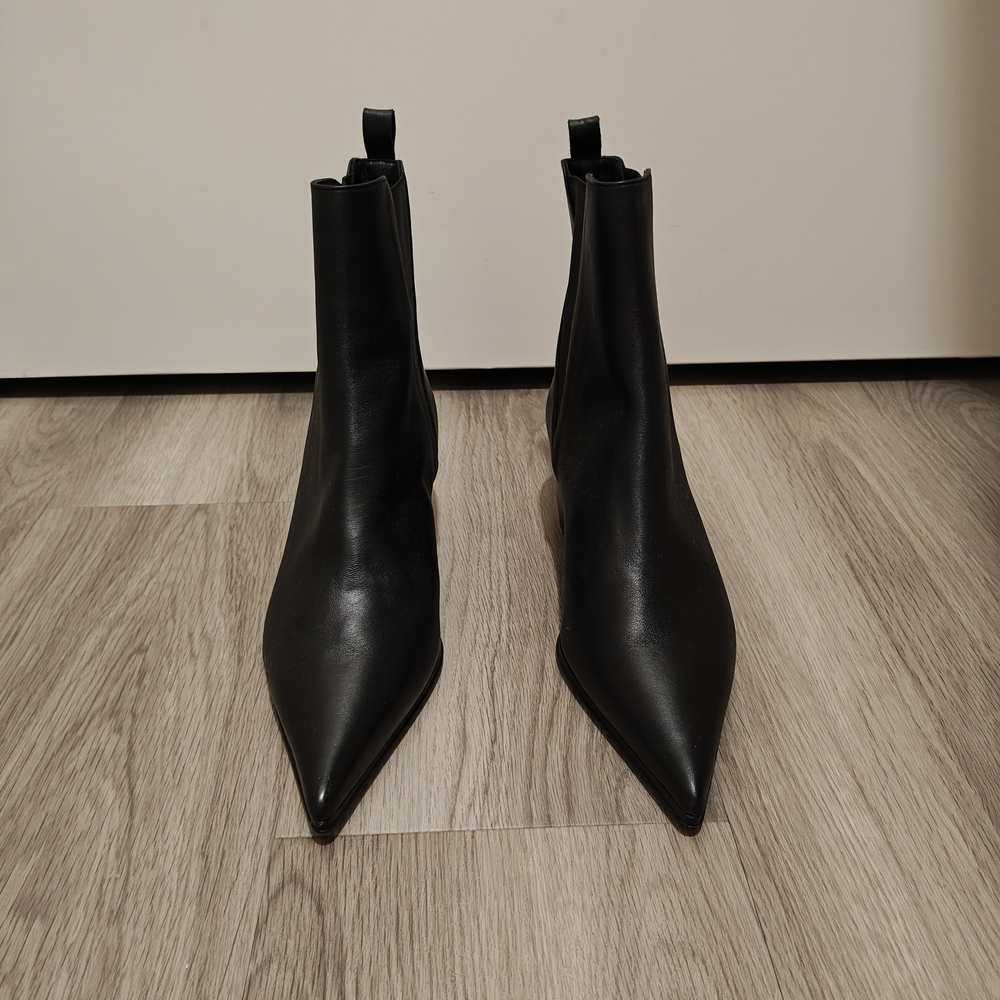 Anine Bing Black Leather Ankle Boots